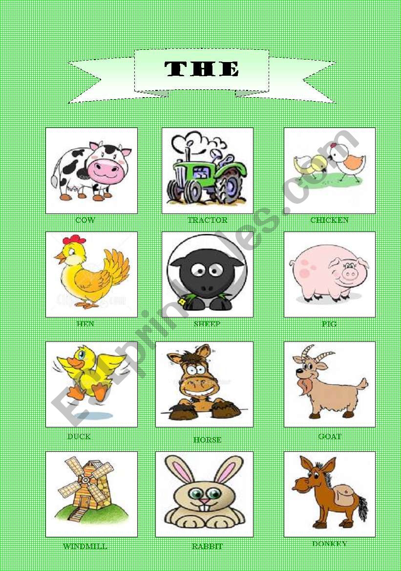 THE FARM worksheet