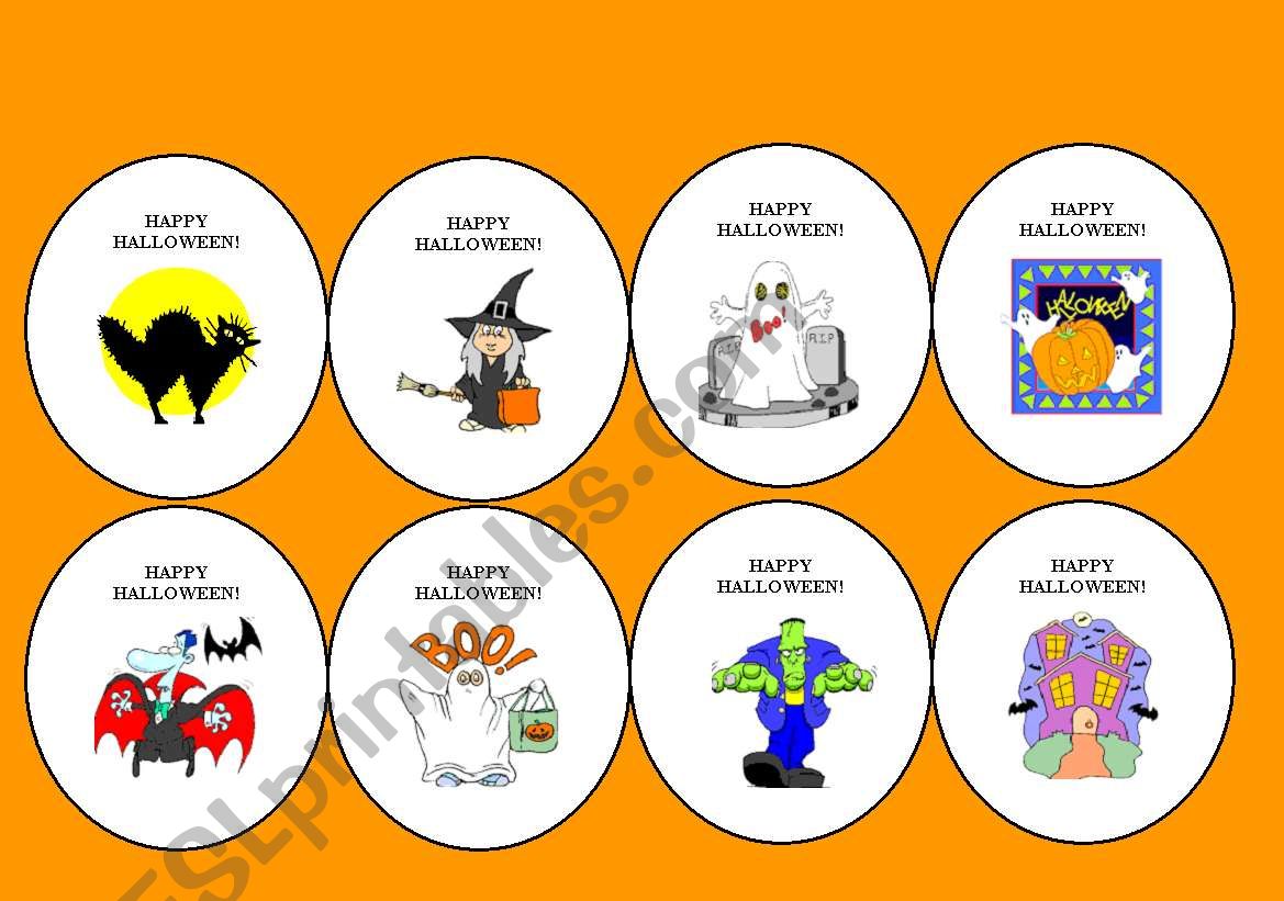 STICKERS- HALLOWEEN worksheet