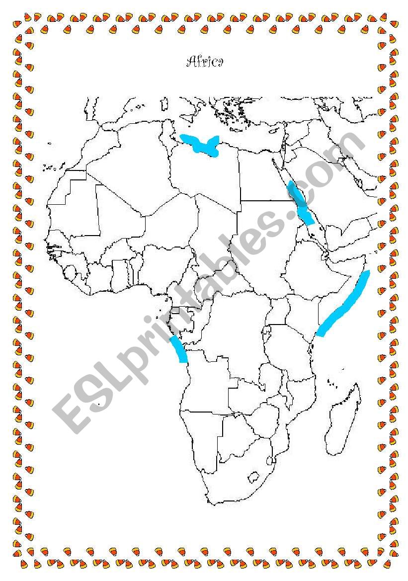 AFRICA worksheet
