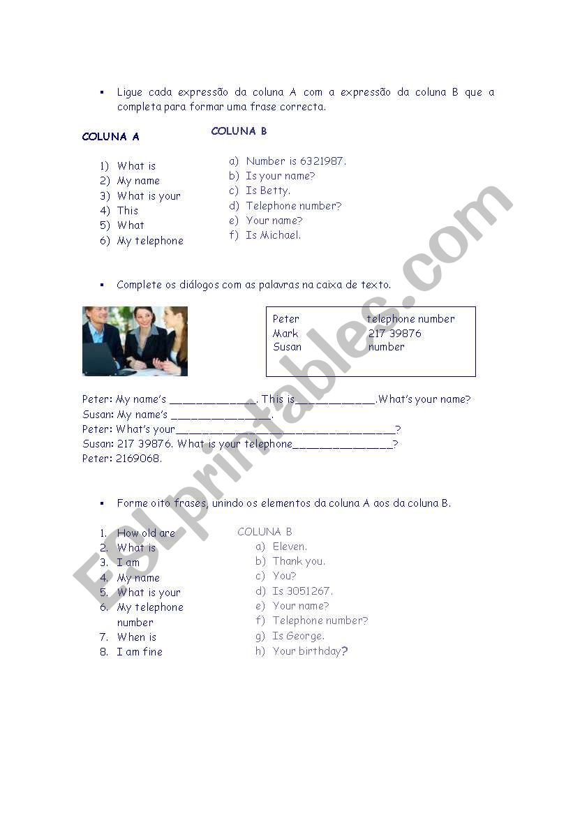 ntroduction to English worksheet
