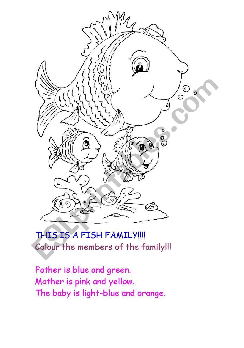 Fish family worksheet