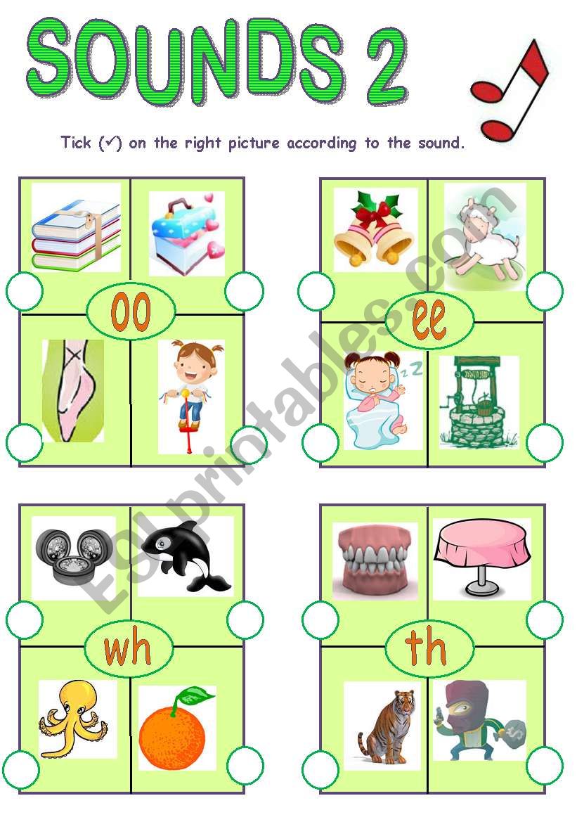 Sounds (2-3) worksheet