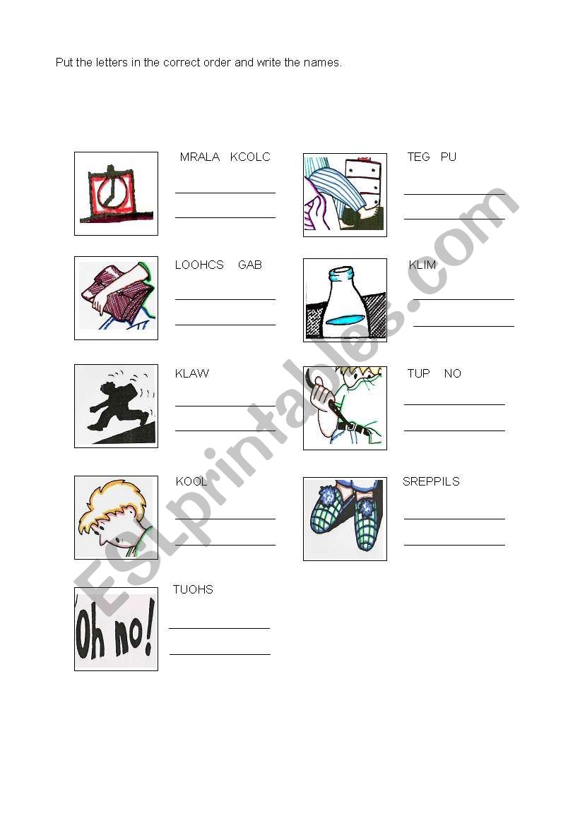 vocabulary game worksheet
