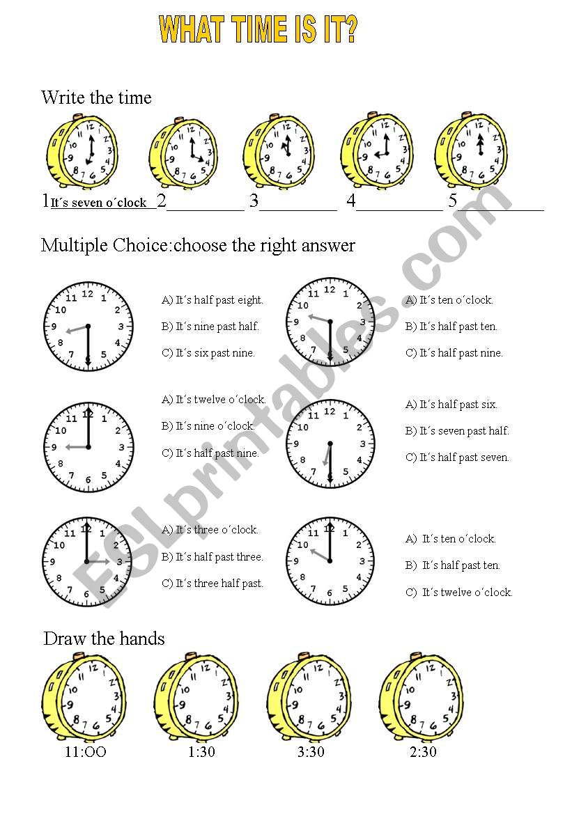 Time worksheet