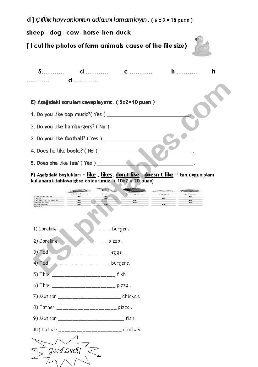 5th grade 2nd term 2nd exam page2