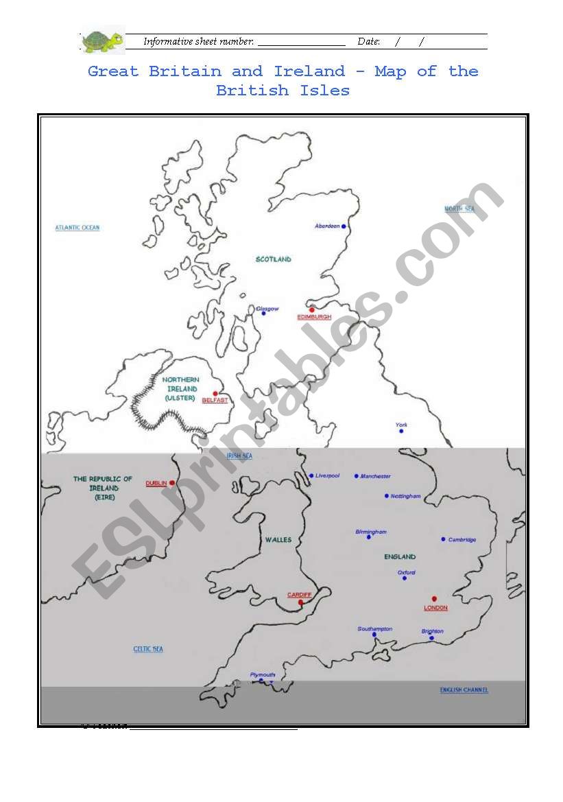 UK MAP worksheet