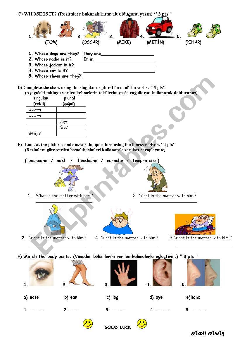 5th grade 2nd term 3rd exam page2