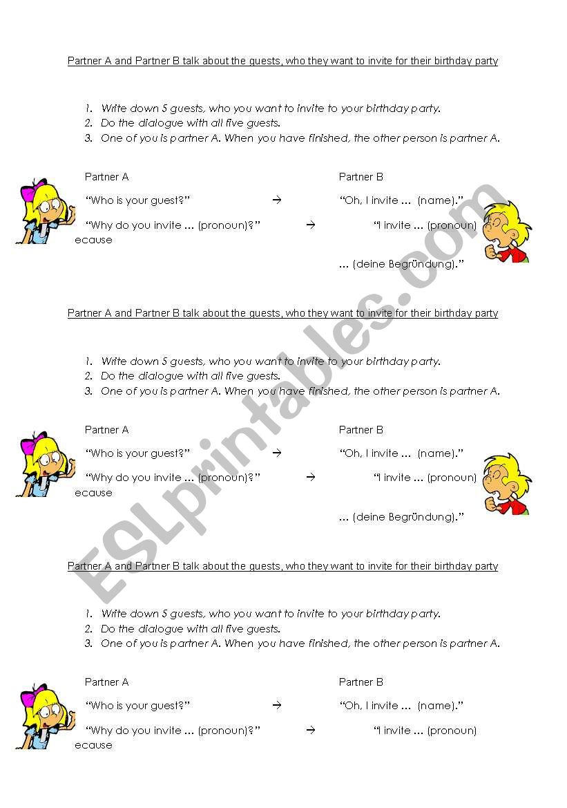 Object Pronouns Exercise worksheet