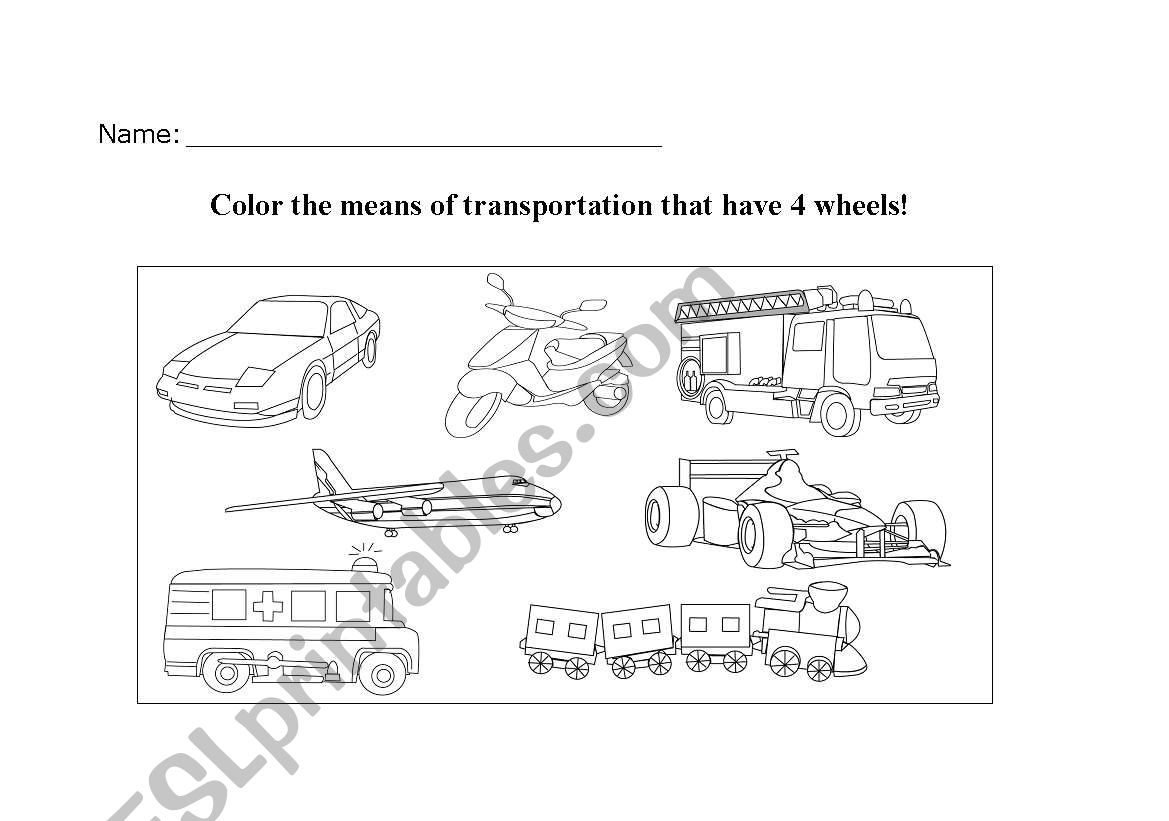 Means of transportation - 4 wheels