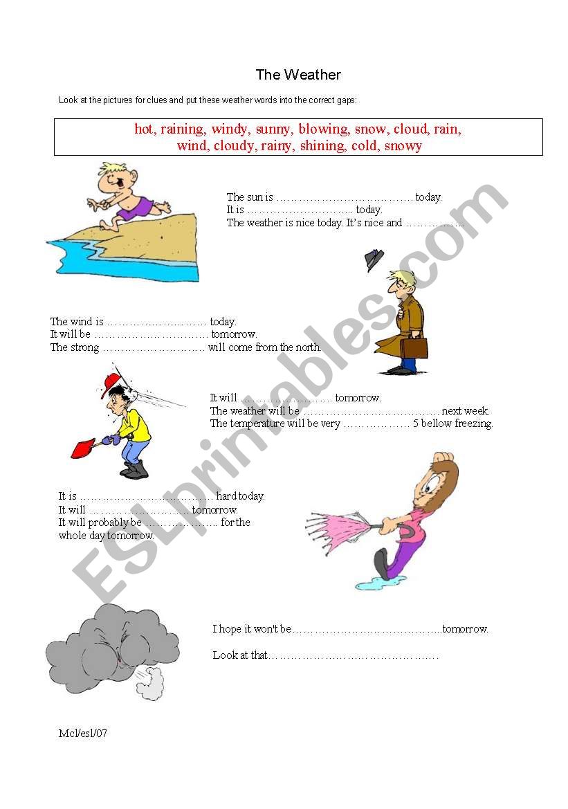 The weather worksheet