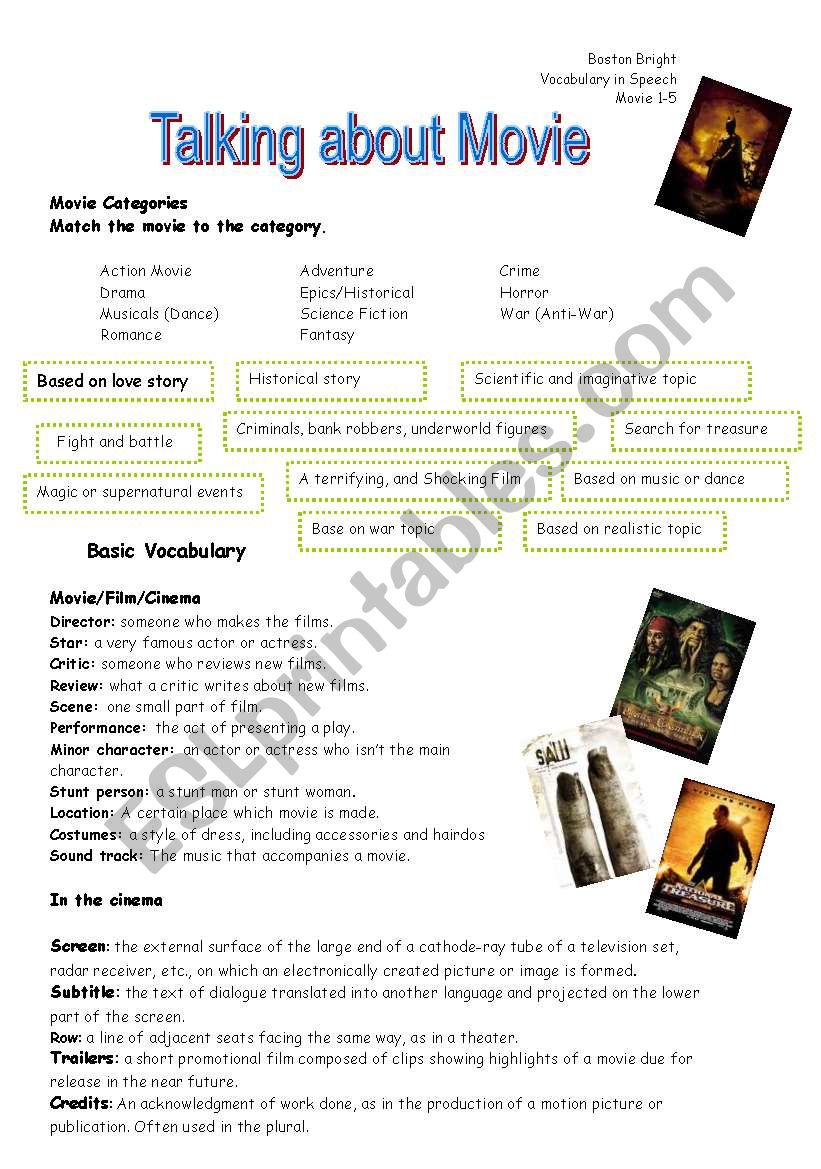 Movie worksheet