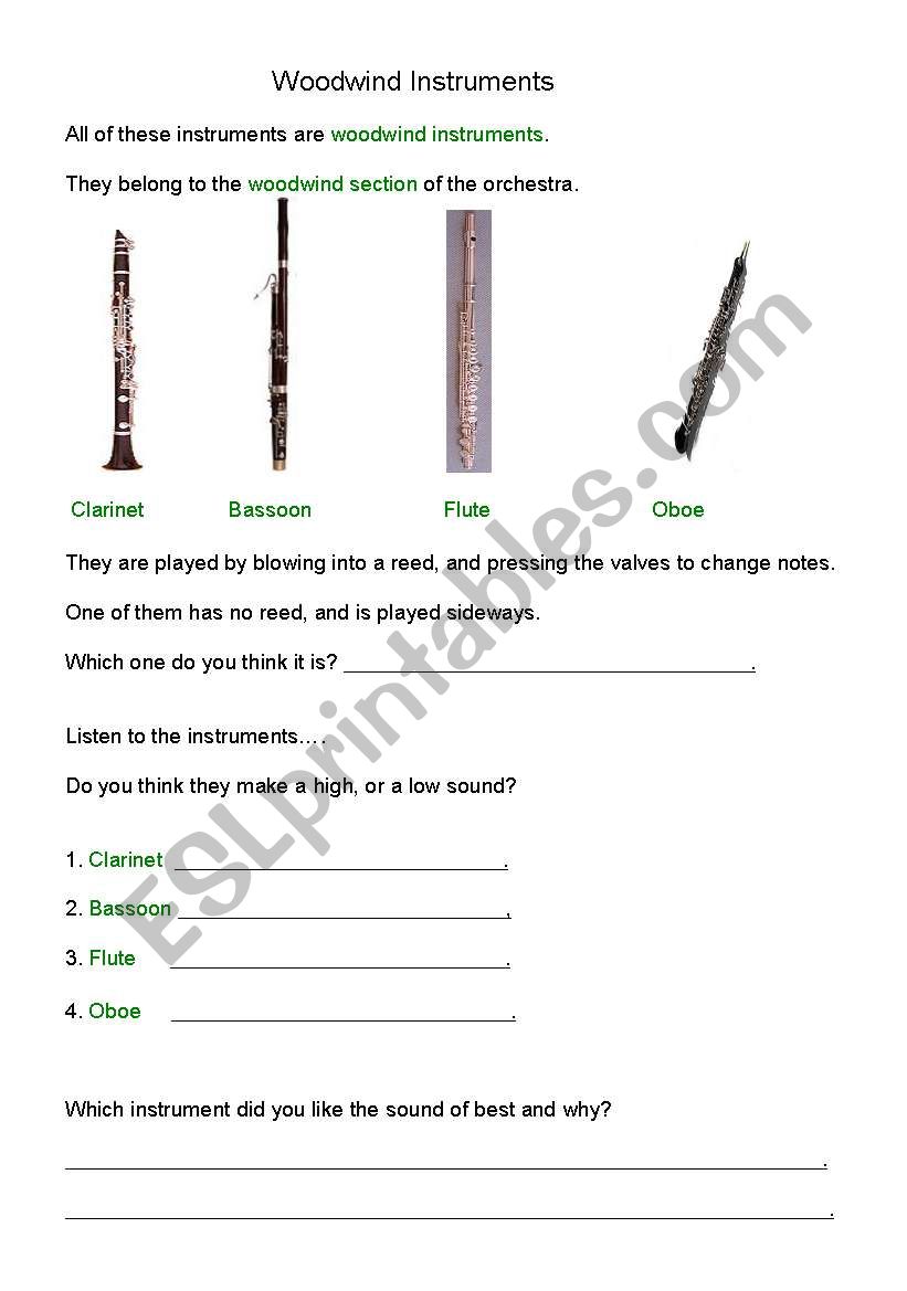  Instruments and Their Place In The Orchestra