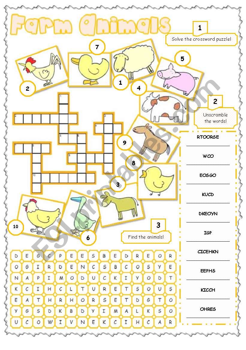 Farm Animals  worksheet