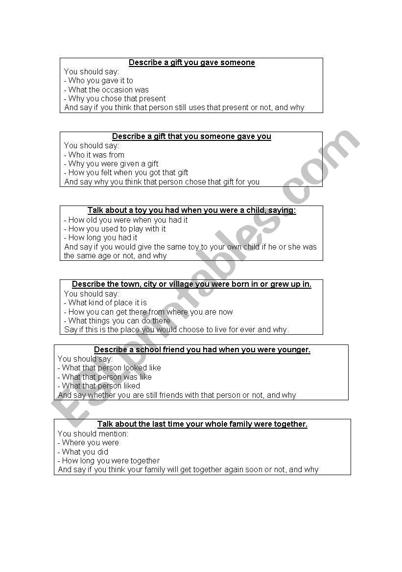 Practice worksheet