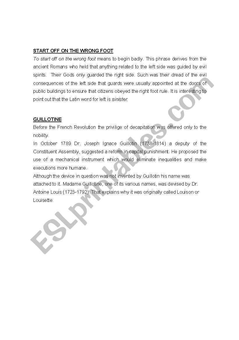 stories words worksheet