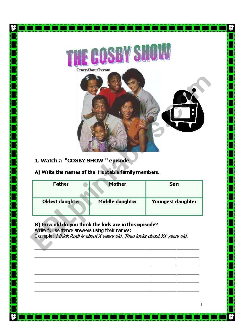 TV show activity: The Cosby Show