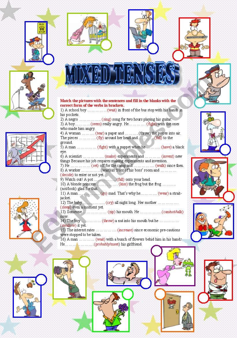 MIXED TENSES worksheet