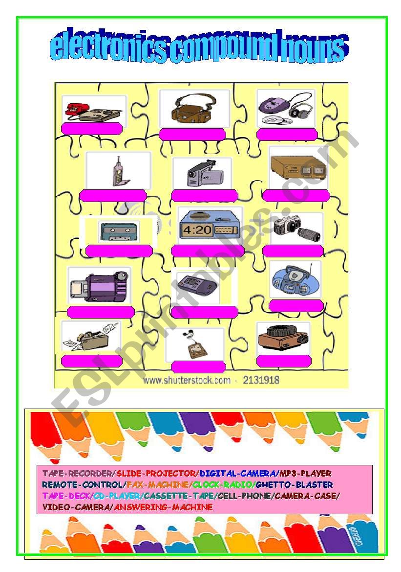 electronics and compound nouns