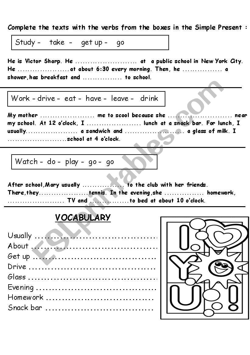 Ws -Simple present and adverbs