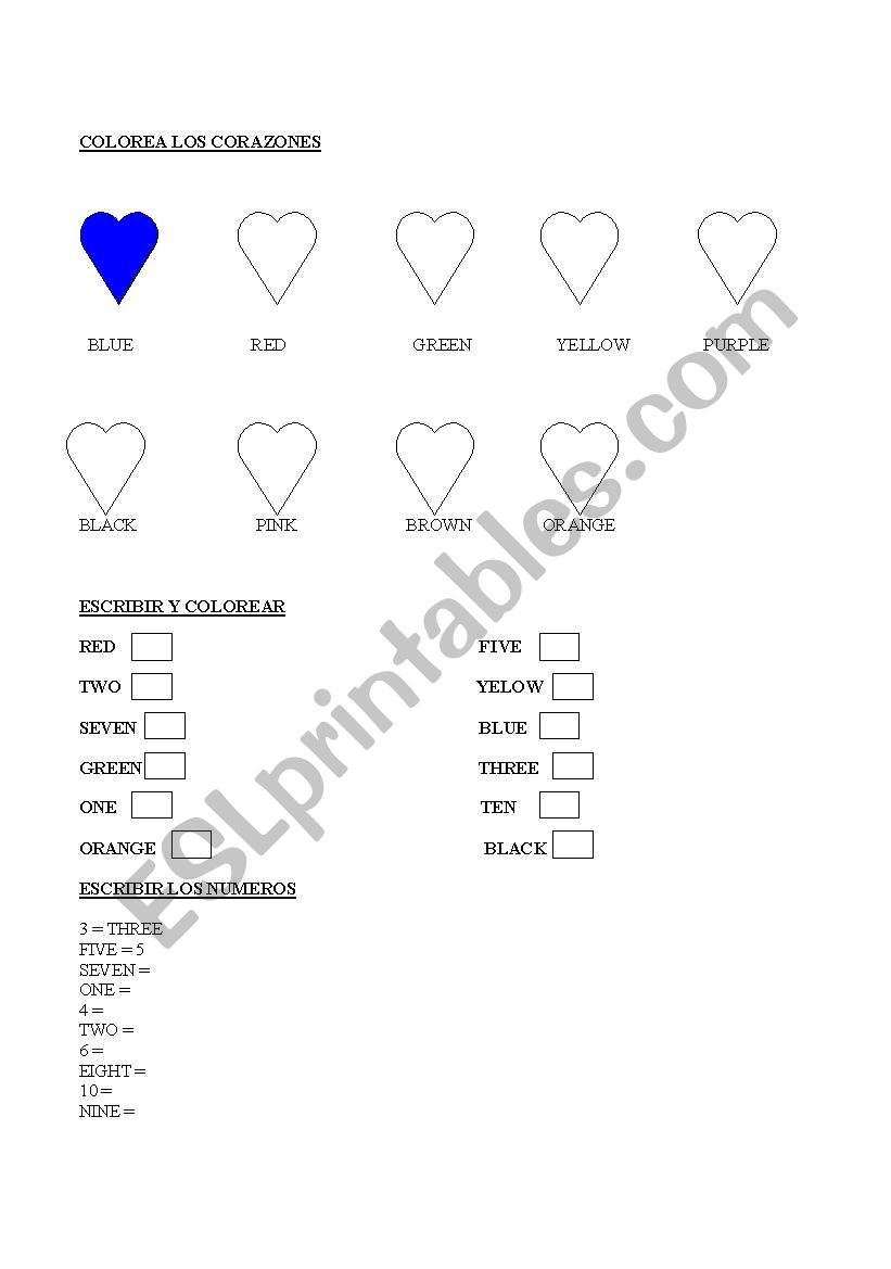 test worksheet