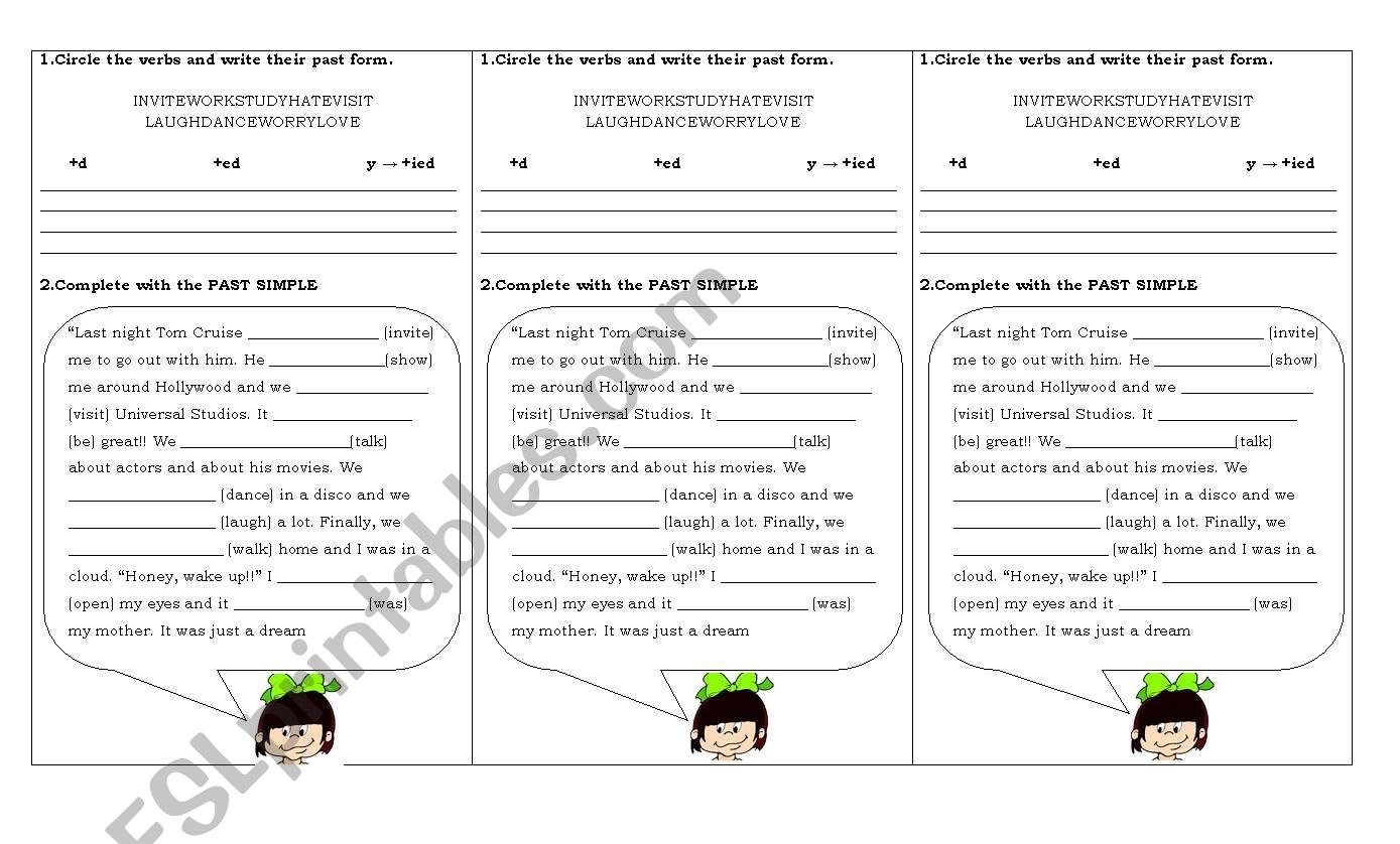 Simple Past worksheet