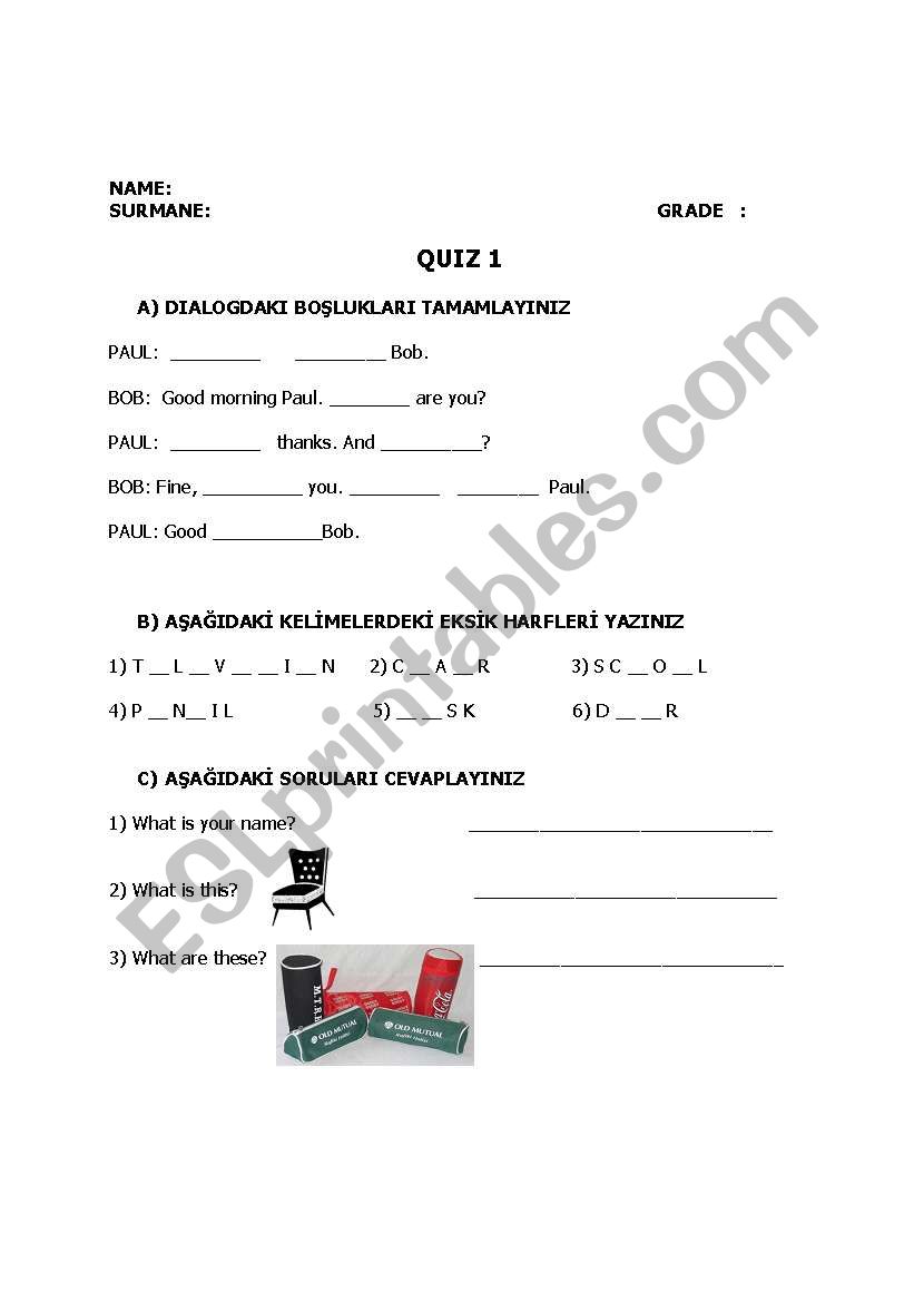 I am learning English worksheet