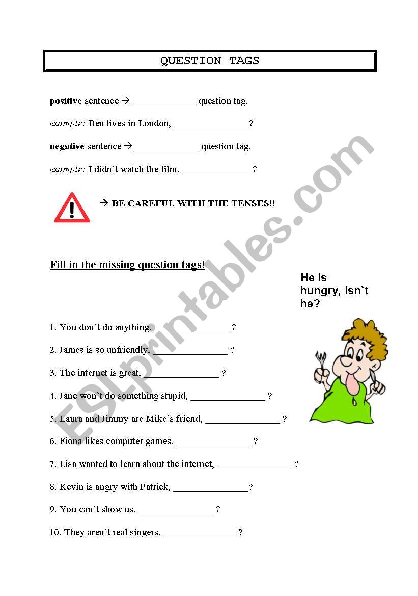 Question Tags worksheet