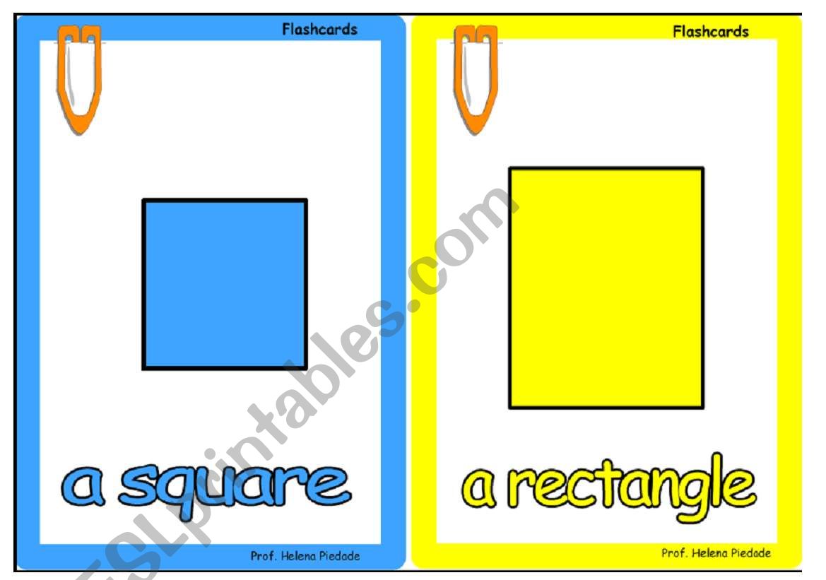 Shapes Flashcards worksheet