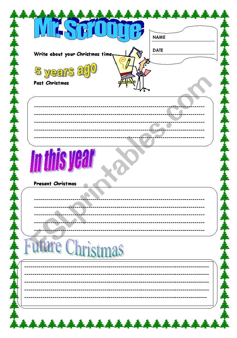 mr. Scrooge worksheet