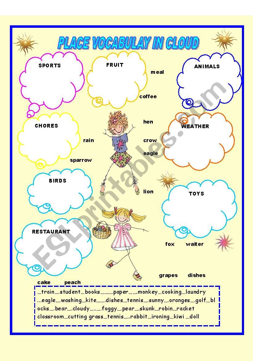 Vocabulary Exercise worksheet