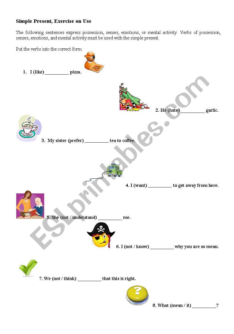 Simple Present worksheet