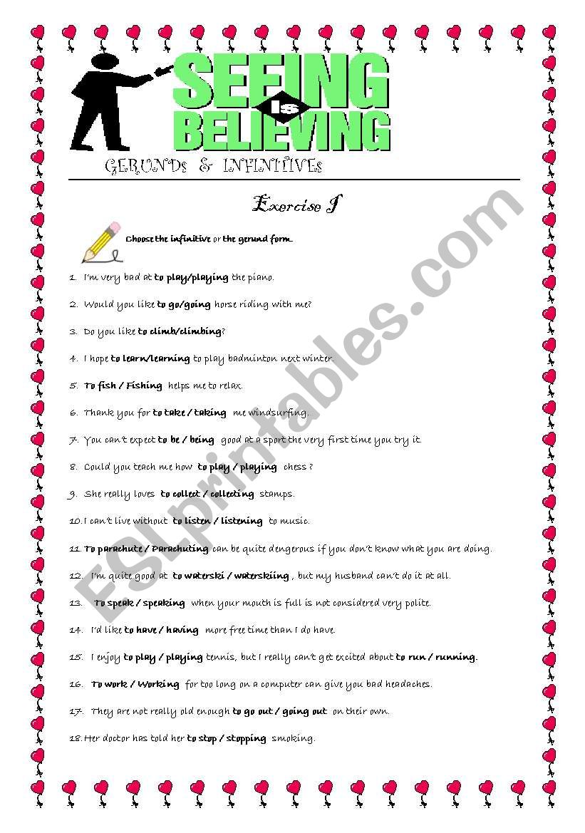 Fill in the blanks exercises worksheet