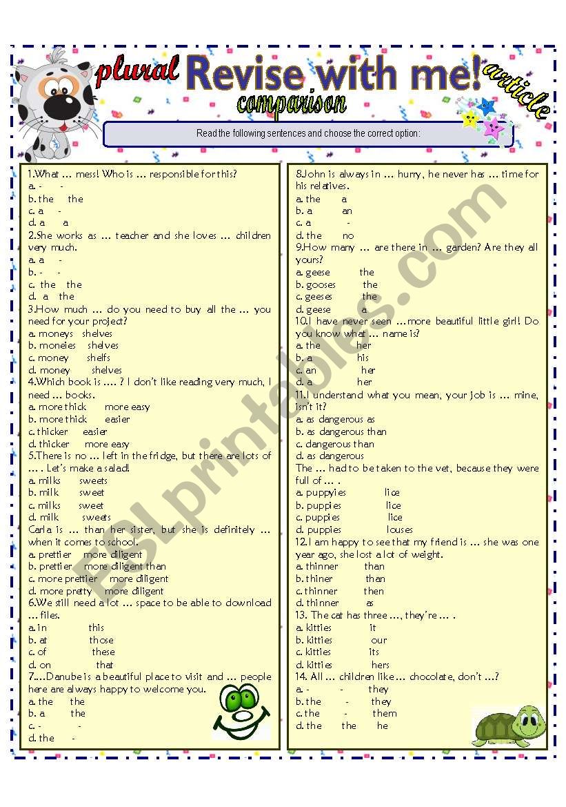 REVISE WITH ME! worksheet