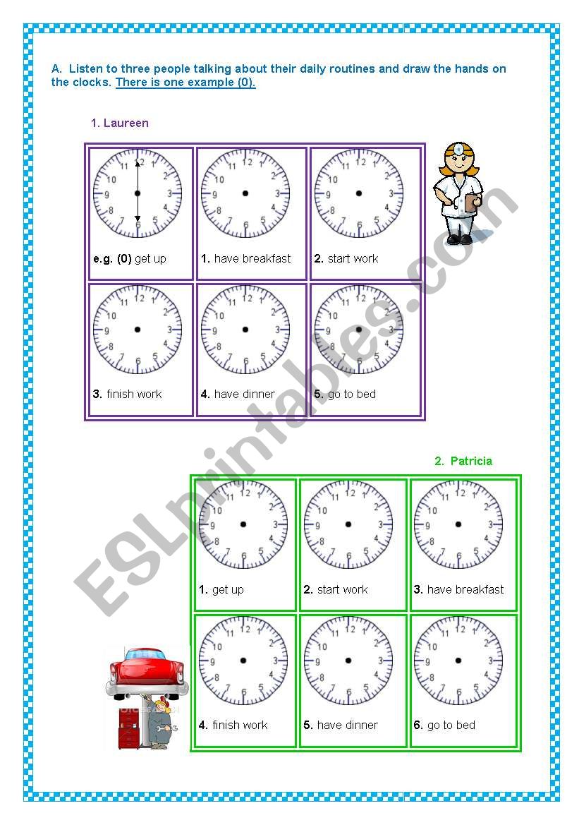 THE TIME 3 worksheet