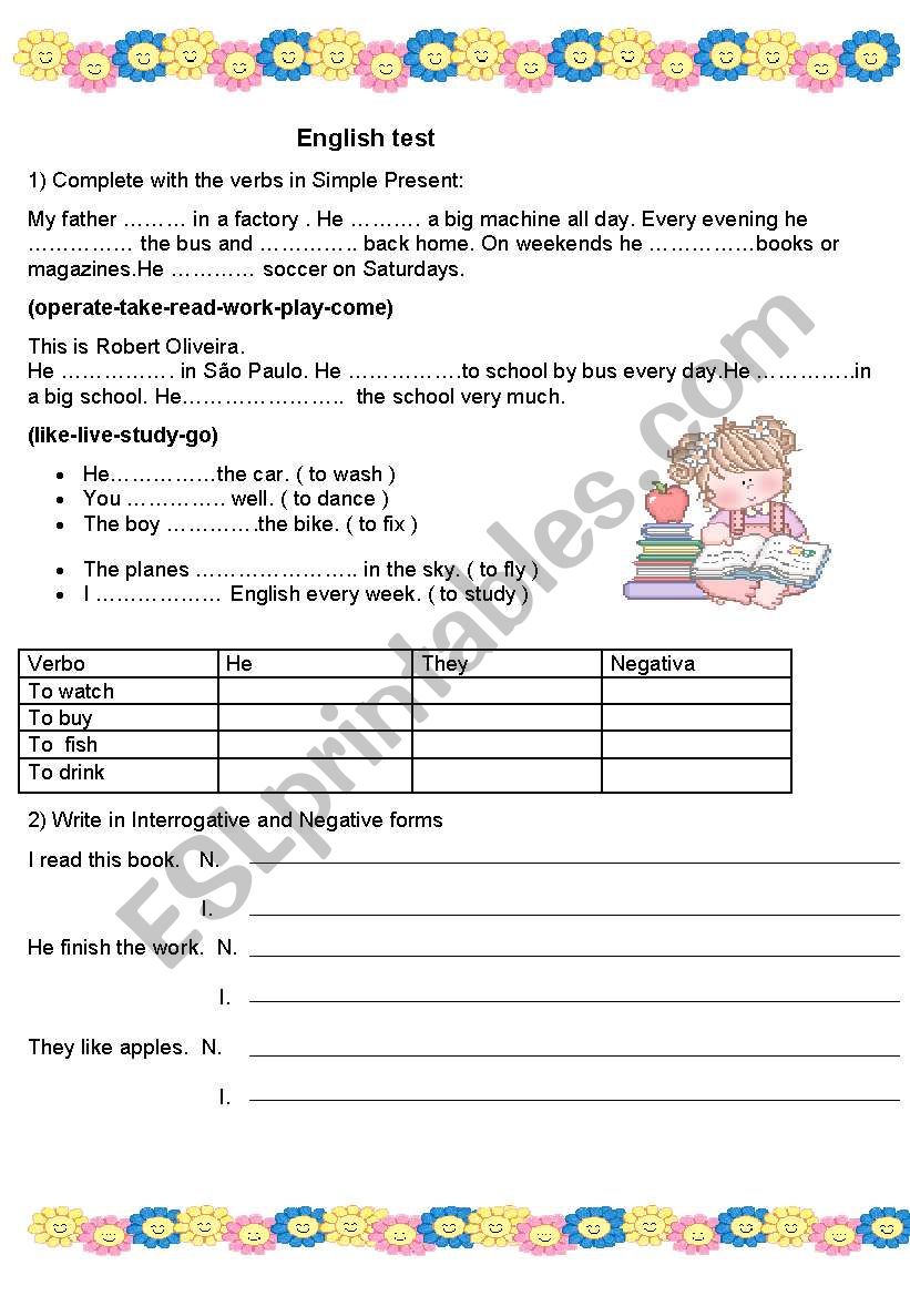 Present Simple worksheet