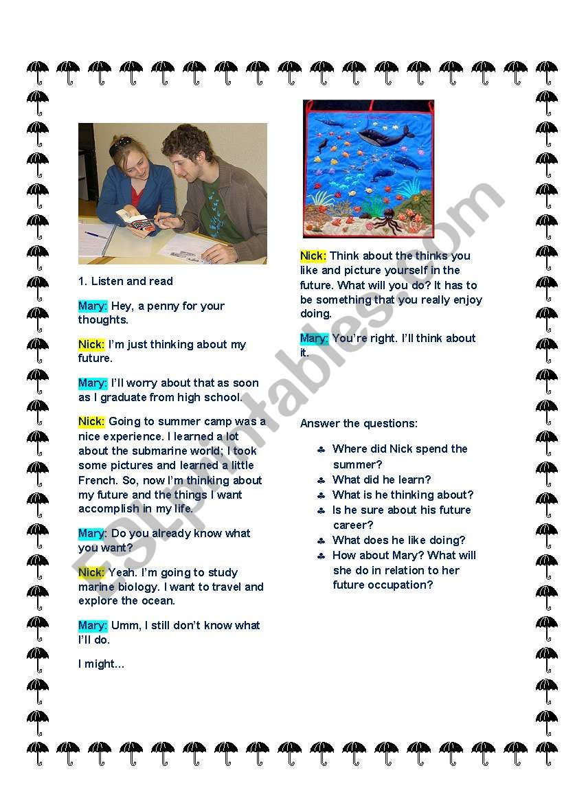 conversation worksheet