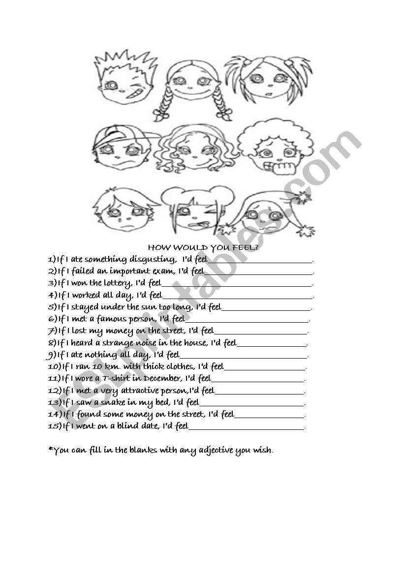 How would you feel? worksheet