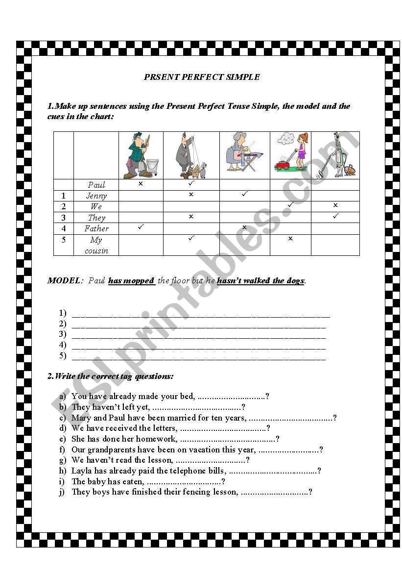 Present Perfect Simple-exercises