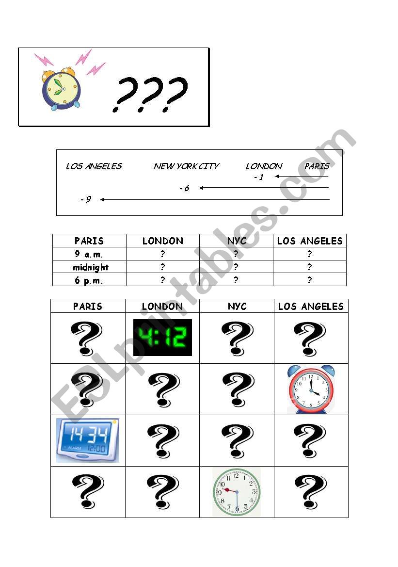 What time is it ? worksheet