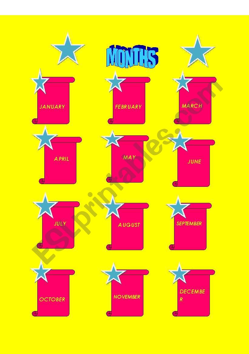 MONTHS worksheet