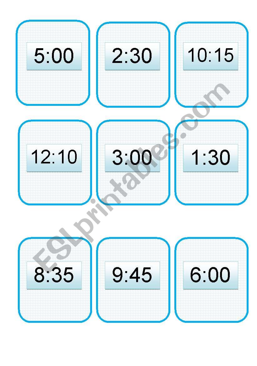 Daily Routine Speaking Card Game - Part 2/2