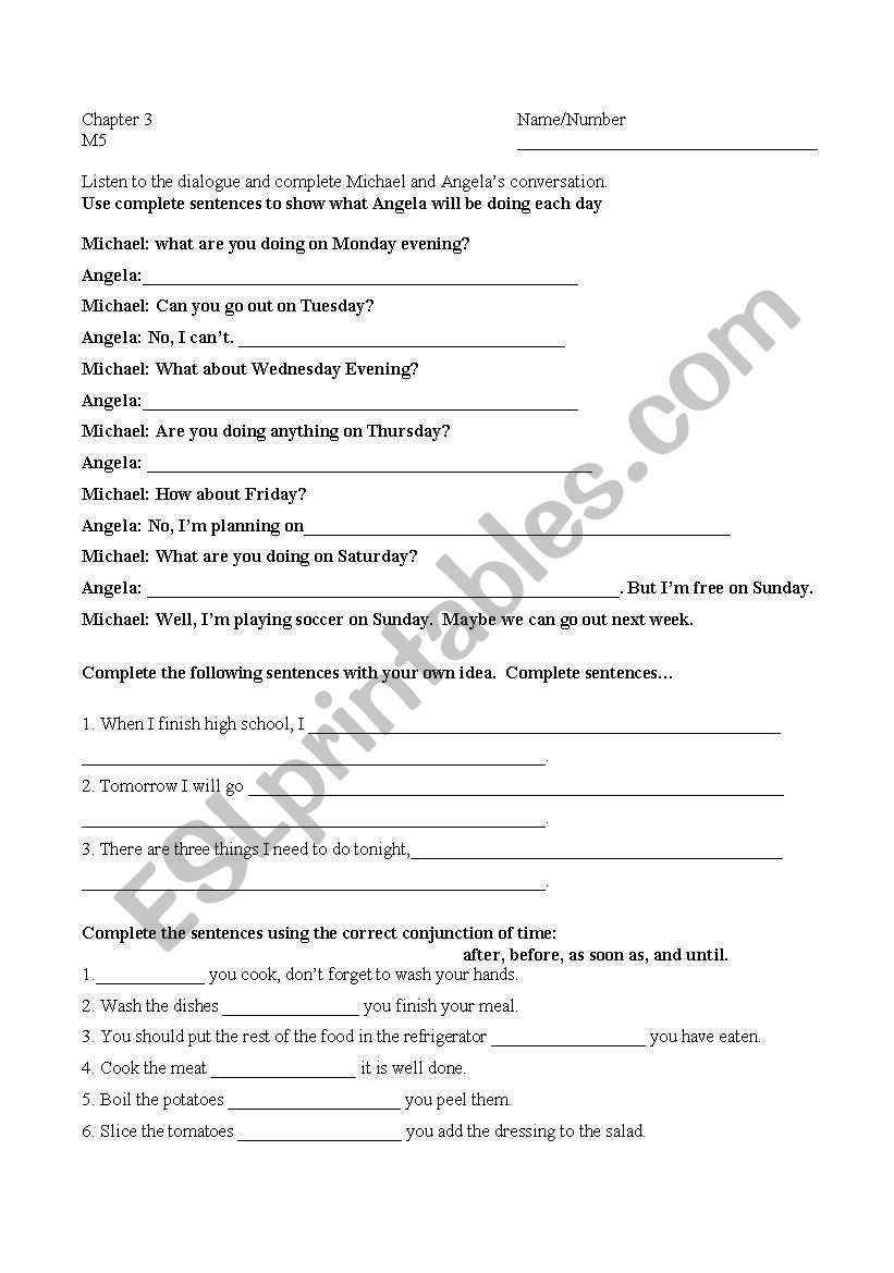 What are you doing? activities