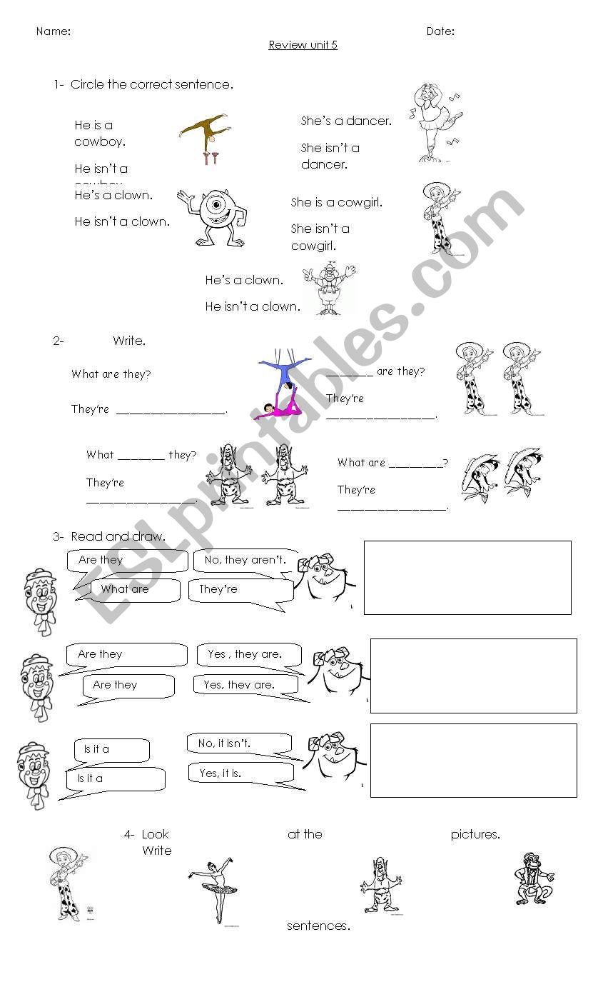 To Be worksheet