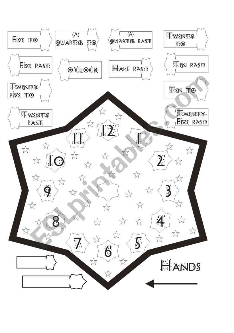 Telling time worksheet