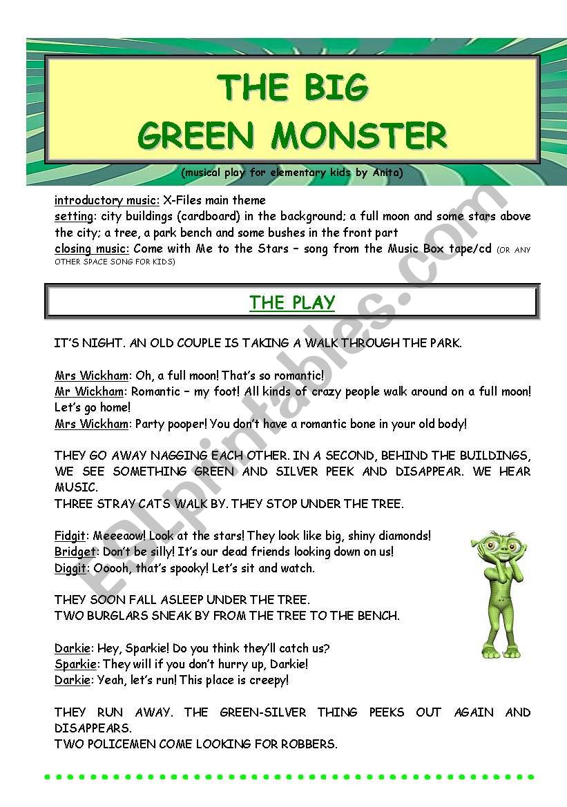 The Big Green Monster - a childrenÂ´s play