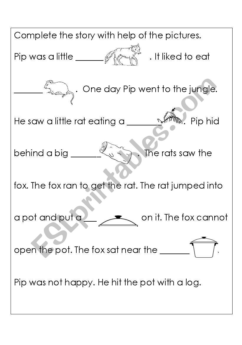 Reading Comprehension worksheet