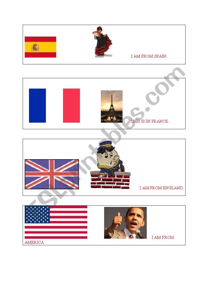 countries worksheet