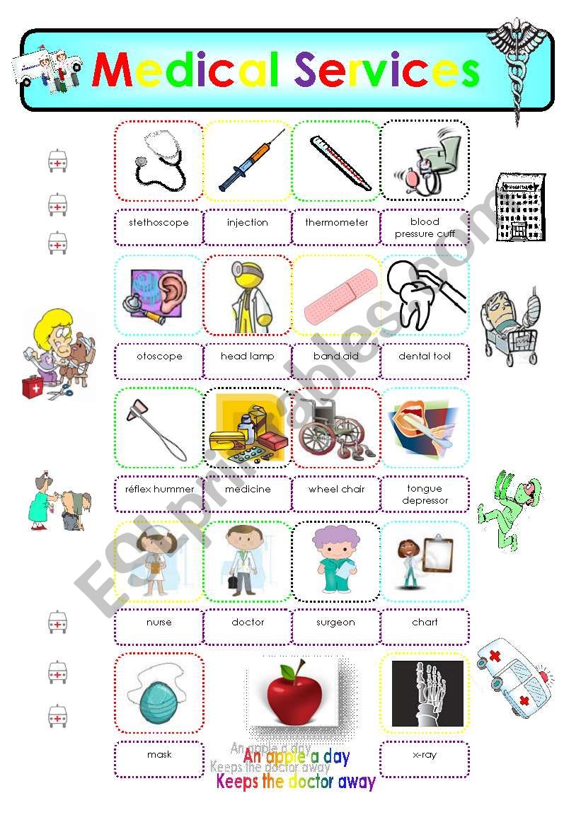 MEDICAL SERVICES - PART 3 = MEDICAL PICTIONARY