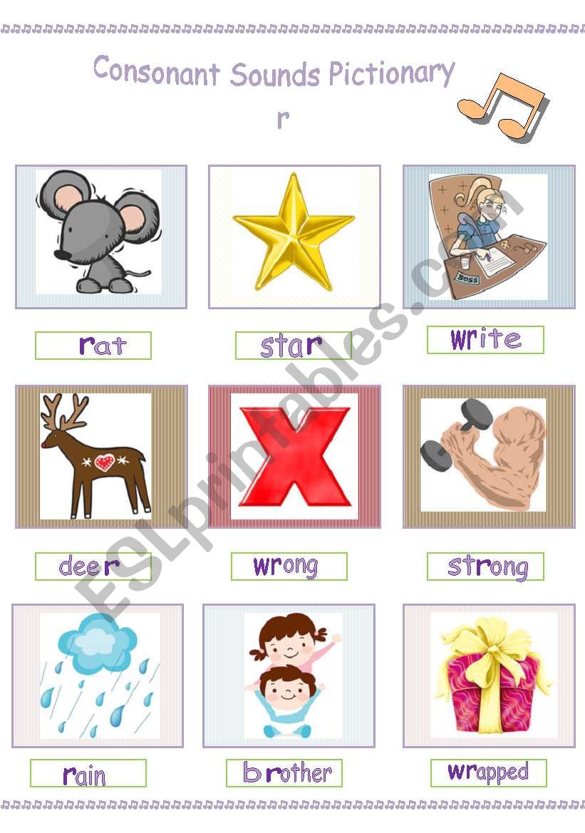 sound pictionary  worksheet