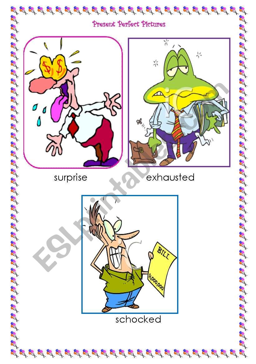 Present Perfect Pictures worksheet